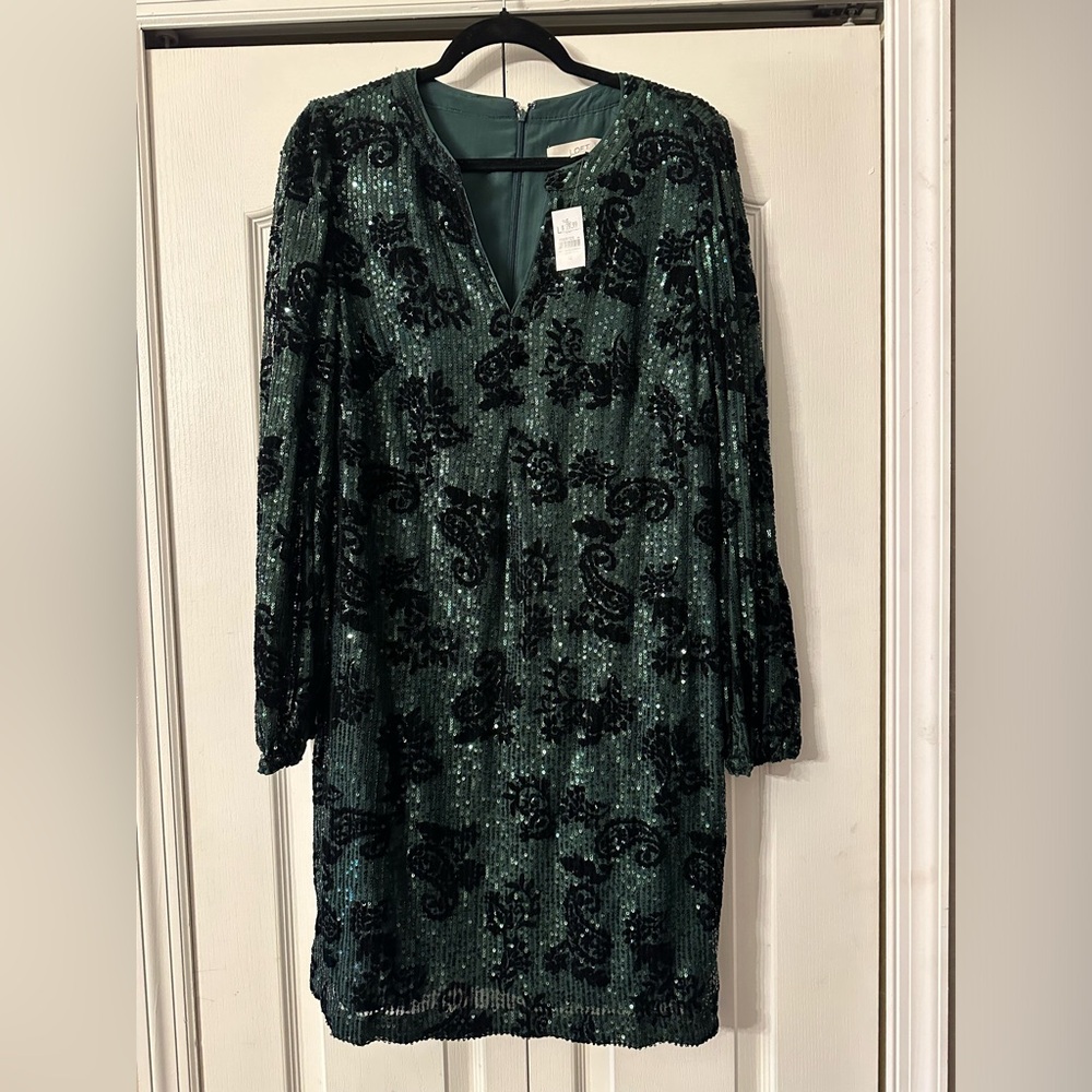 Loft green dress NWT size 12